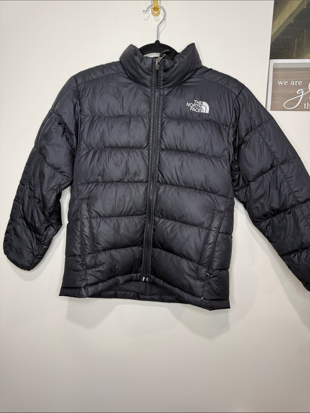 The north face black jacket 550 size 10-12